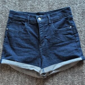 Express Dark Blue Jean Shorts